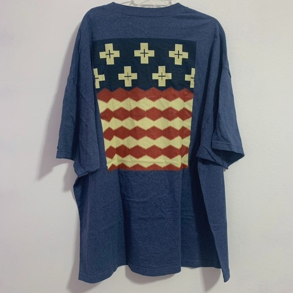 Pendelton Other - Pendelton 3XL Men's Heavyweight T-Shirt Brave Star Flag Logo On Back 100% Cotton